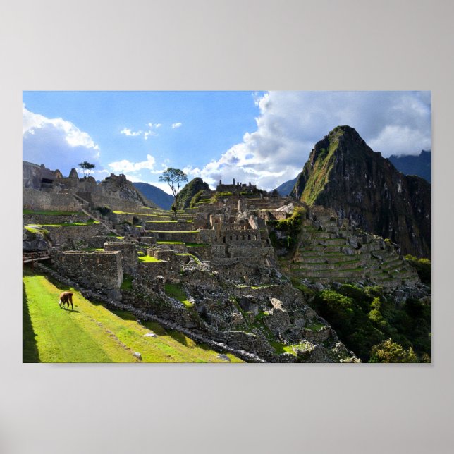 Póster Tarde de Machu Picchu (Frente)