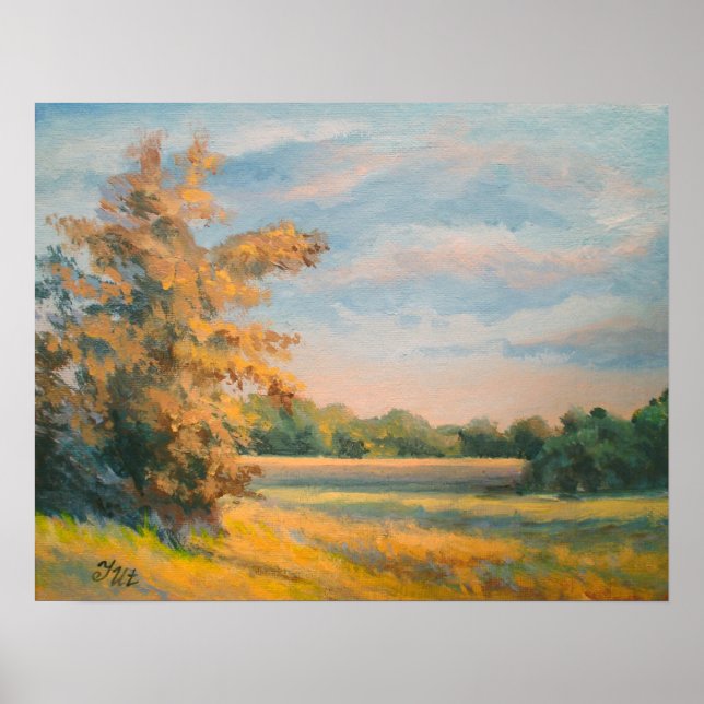 Póster Tarde de otoño. (Frente)