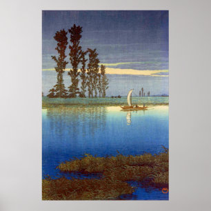 Póster Tarde de Ushibori Kawase Hasui 1930s