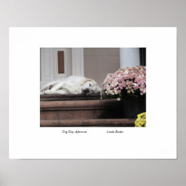 Póster Tarde del Día del Perro por Linda Becker Poster