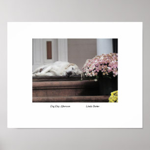 Póster Tarde del Día del Perro por Linda Becker Poster