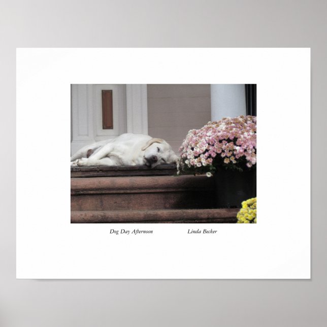 Póster Tarde del Día del Perro por Linda Becker Poster (Frente)