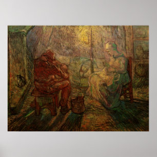 Póster Tarde - El vigilante de Vincent van Gogh