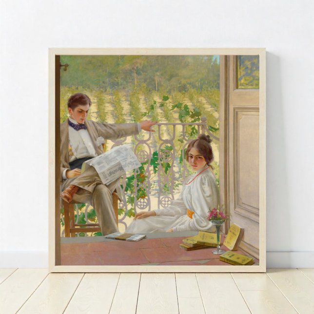 Póster Tarde en la Porche (1895) (Subido por el creador)