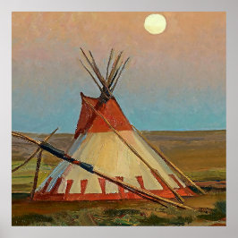 Póster “Tarde en la Reserva Blackfeet” por Maynard