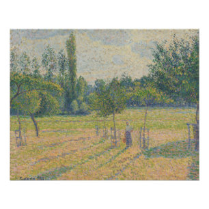 Póster "Tarde en nuestro prado" - Camille Pissarro 