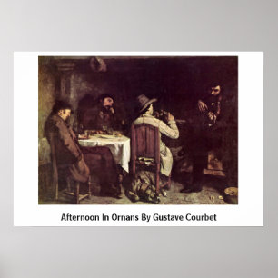 Póster Tarde En Ornans Por Gustave Courbet
