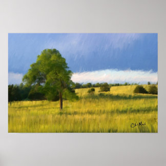 Póster Tarde en verano - Pintura