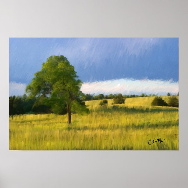 Póster Tarde en verano - Pintura (Frente)