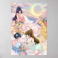 Tarde: Sailor Moon Inspirado - Poster Matte