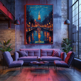 Póster Tardes de Ámsterdam - Reflejos de Serenidad