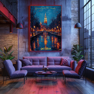 Póster Tardes de Ámsterdam - Reflejos de Serenidad