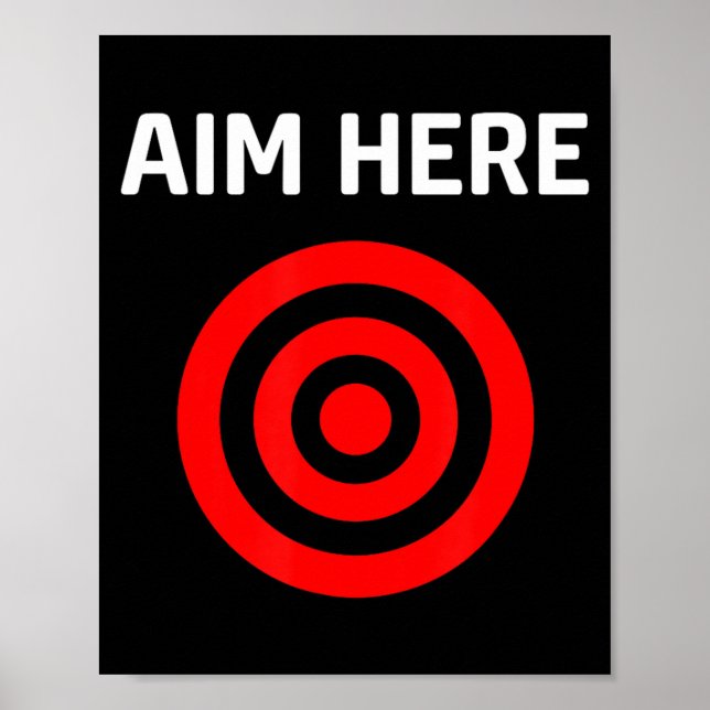 Póster Target Aim Here (Frente)