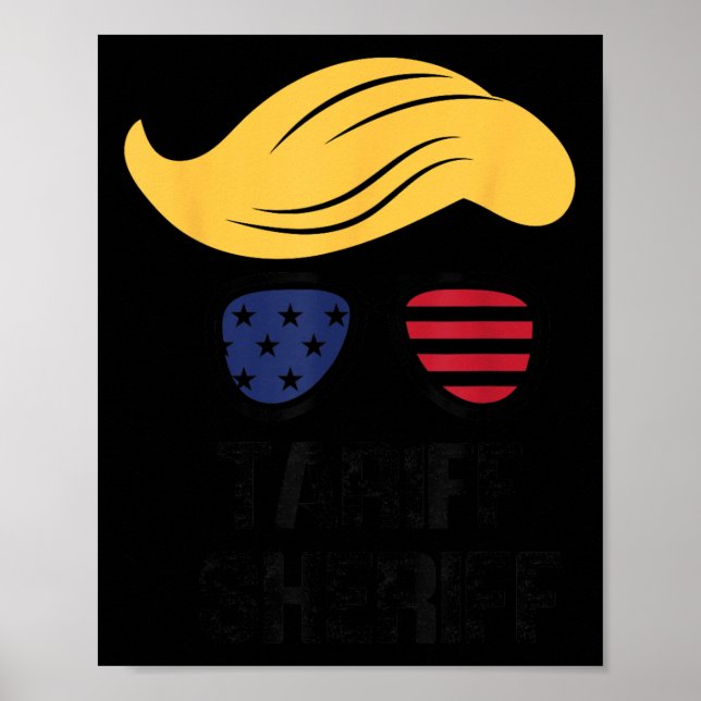 Póster Tariff Sheriff Presidente Trump Tarifa (Frente)