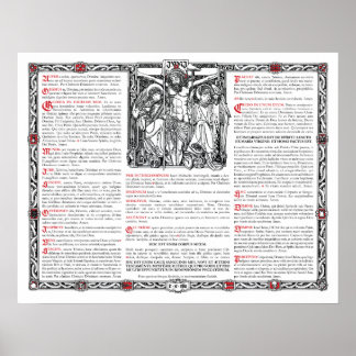 Póster Tarjeta Altar central