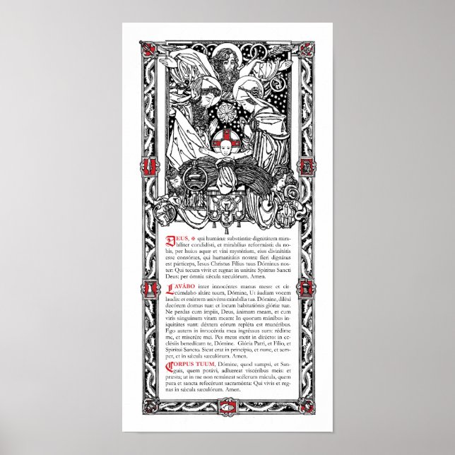 Póster Tarjeta Altar lateral "Aqua" (Frente)