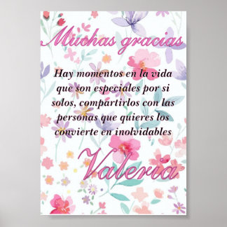 Póster Tarjeta de agradecimiento