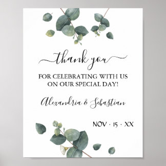 Póster Tarjeta de agradecimiento de Eucalyptus