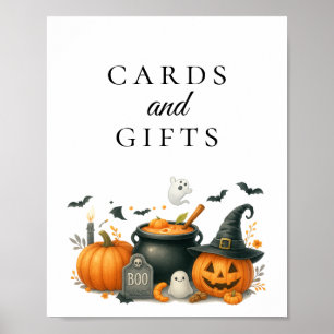 Póster Tarjeta de Baby Shower y regalo de calabaza mate H