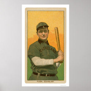 Póster Tarjeta de béisbol de la película de Elmer 1909