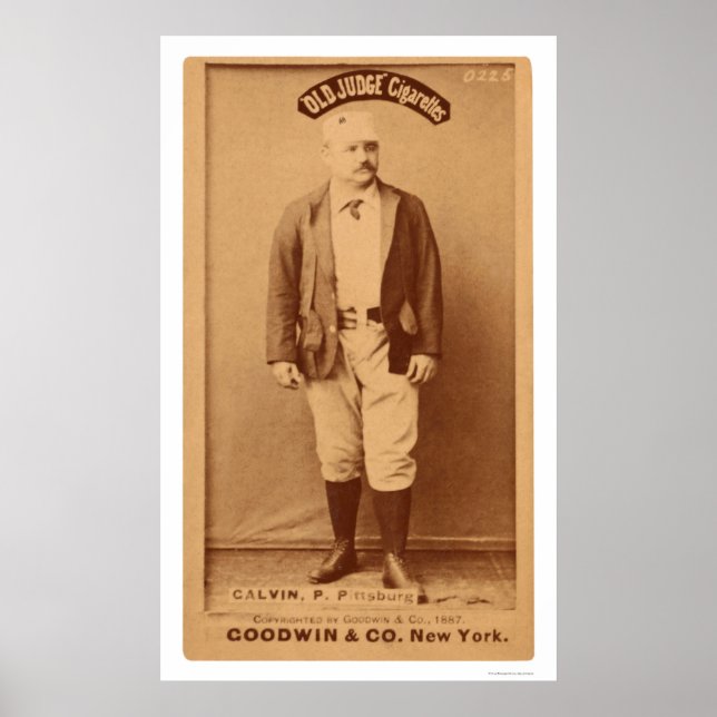 Póster Tarjeta de béisbol Pud Galvin 1887 (Frente)
