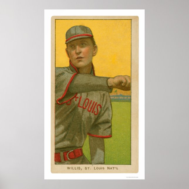 Póster Tarjeta de béisbol Vic Willis 1911 (Frente)