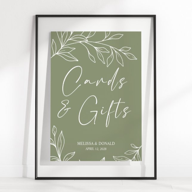 Póster Tarjeta de boda y regalos de flores Boho Sage (Subido por el creador)