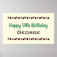 Tarjeta de Casino Green Las Vegas Style Juega Cump