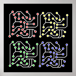 Póster Tarjeta de circuito impreso