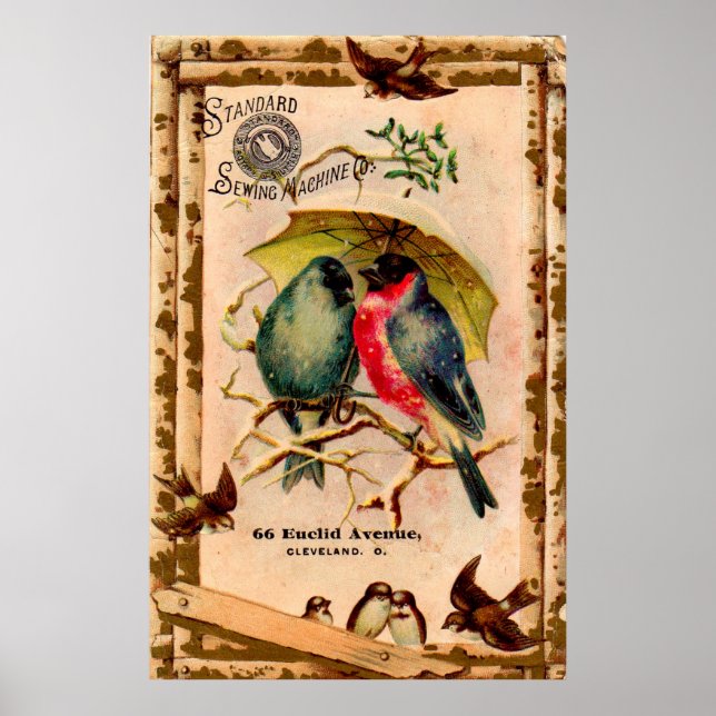 Póster Tarjeta de comercio victoriana Standard Scoser Mac (Frente)