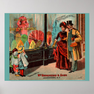 Póster tarjeta de comercio William Broadhead & Sons compr
