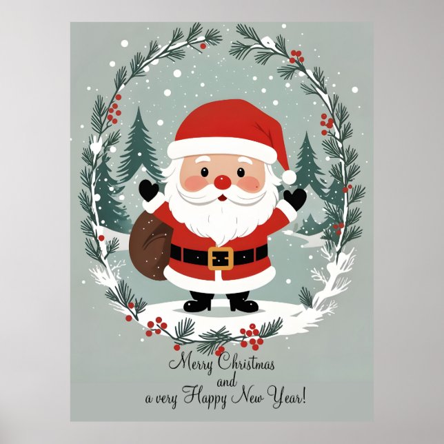 Póster Tarjeta de Felicitación Doble (Frente)