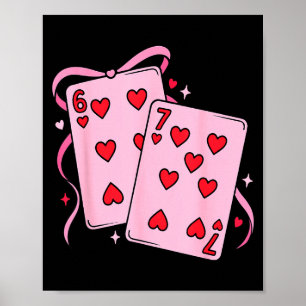Póster Tarjeta de Juego Día de San Valentín 67 Preppy Sei