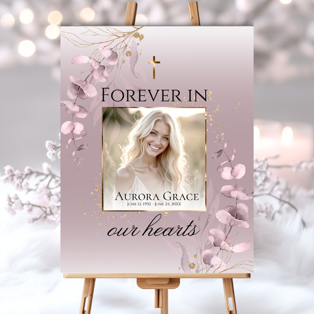 Póster Tarjeta de Programa de Funeral Serenidad Floral (Subido por el creador)