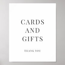 Tarjeta de regalo minimalista para despedida de so