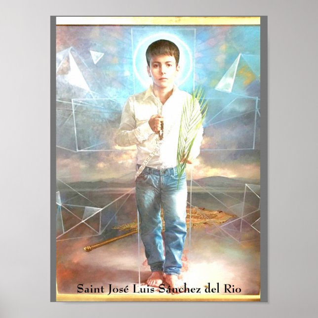 Póster Tarjeta de San José Luis Sánchez del Río (Frente)