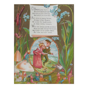 Póster Tarjeta de San Valentín Retrodivertida, Kate Green