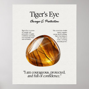 Póster Tarjeta de significación de cristal para los ojos 