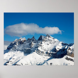 Póster Tarjeta de vacaciones Dents du Midi Swiss