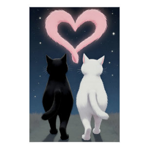 Póster Tarjeta de vacaciones El día de San Valentín para