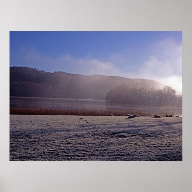 Póster Tarjeta de vacaciones Esthwiate Water Winter (Frente)