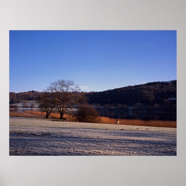 Póster Tarjeta de vacaciones Esthwiate Water Winter (Frente)