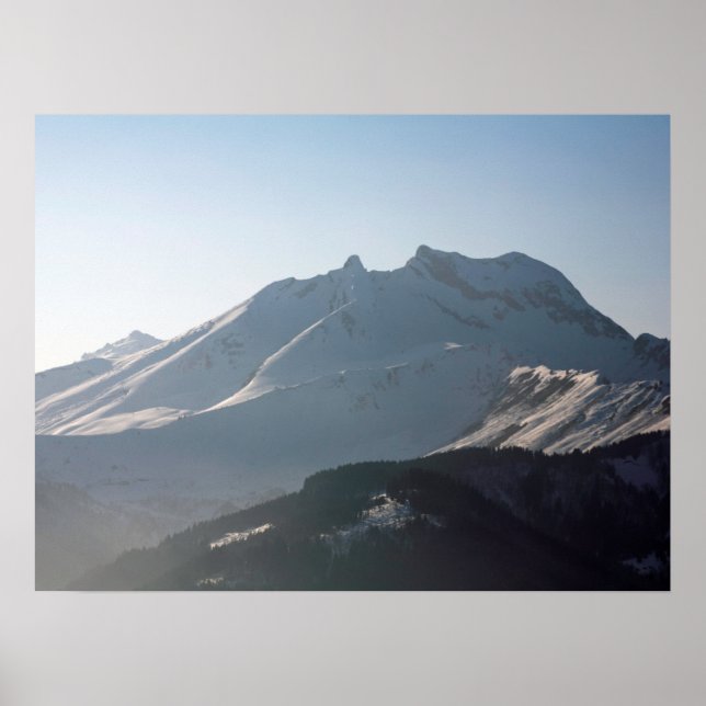 Póster Tarjeta de vacaciones Pointe Percee Morzin France (Frente)