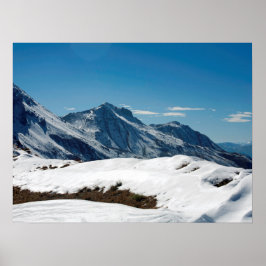 Póster Tarjeta de vacaciones Snow Davos Suiza