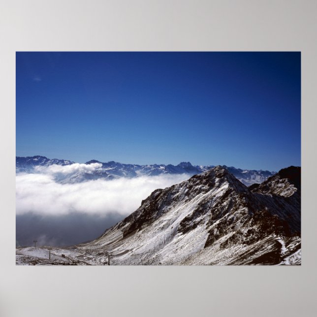 Póster Tarjeta de vacaciones Snow Davos Suiza (Frente)