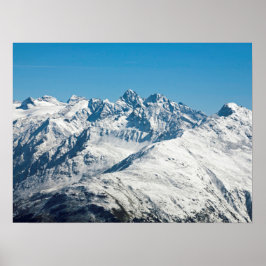 Póster Tarjeta de vacaciones Snow Davos Suiza