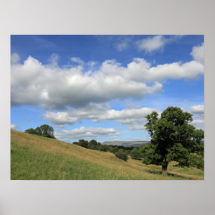 Póster Tarjeta de verano de Pendle Hill