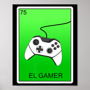 Póster Tarjeta de video de videojuegos El Gamer Tarjeta d