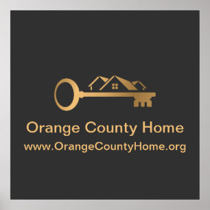 Póster Tarjeta de Visita Inmobiliaria Agregar Prof