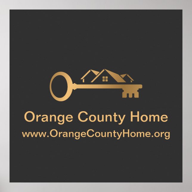 Póster Tarjeta de Visita Inmobiliaria Agregar Prof (Frente)